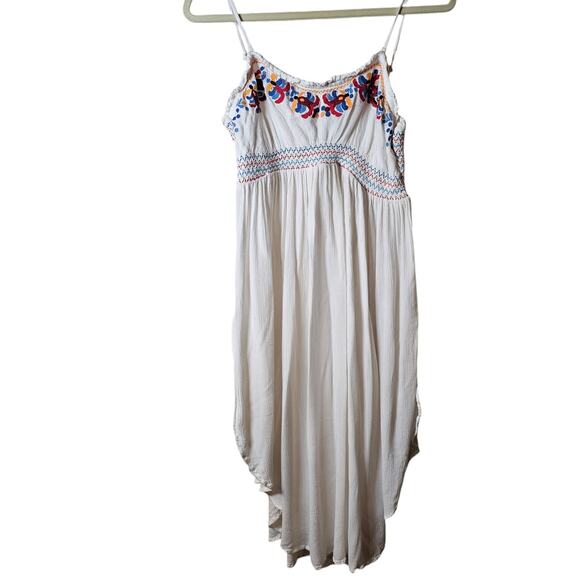 Free People Top Womens Medium Dress Babydoll Boho Chic Coastal Cottage Floral - Picture 8 of 14